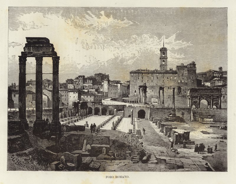 Forum Romanum af Gustave Bauernfeind