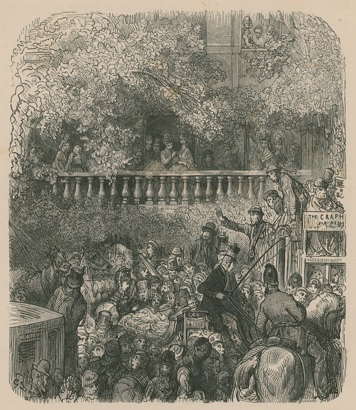 En scene af Londons liv af Gustave Dore