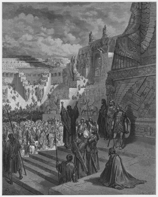 Gustave Dore Bibelen: Artaxerxes giver frihed til jøderne af Gustave Dore