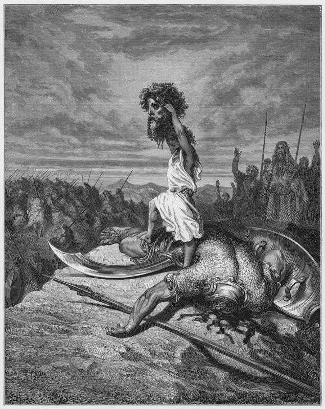Gustave Dore Bibelen: David og Goliat af Gustave Dore