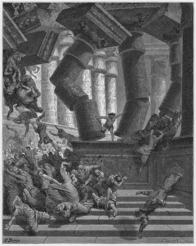Gustave Dore Bibelen: Samsons død af Gustave Dore