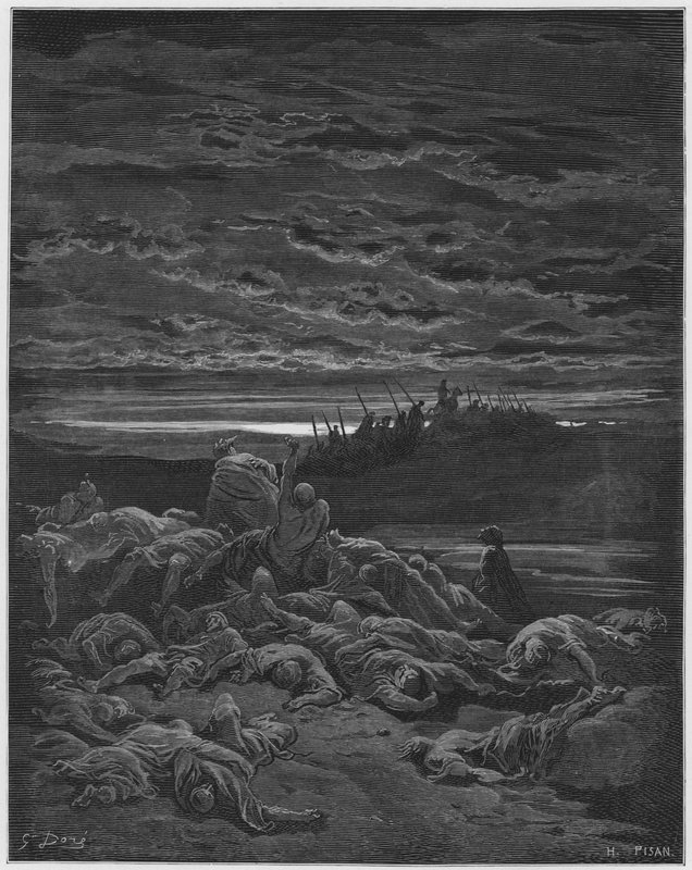 Gustave Dore Bibelen: Jerubbaals sønners død af Gustave Dore
