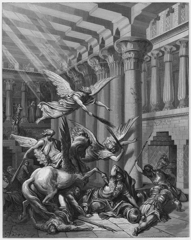 Gustave Dore Bibelen: Heliodorus kastet ned af Gustave Dore