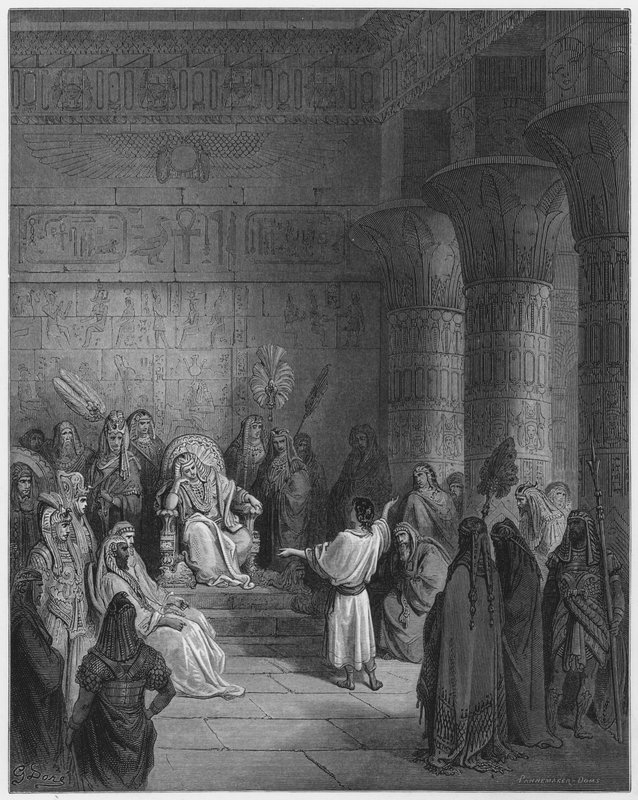 Gustave Dore Bibelen: Josef fortolker Faraos drøm af Gustave Dore