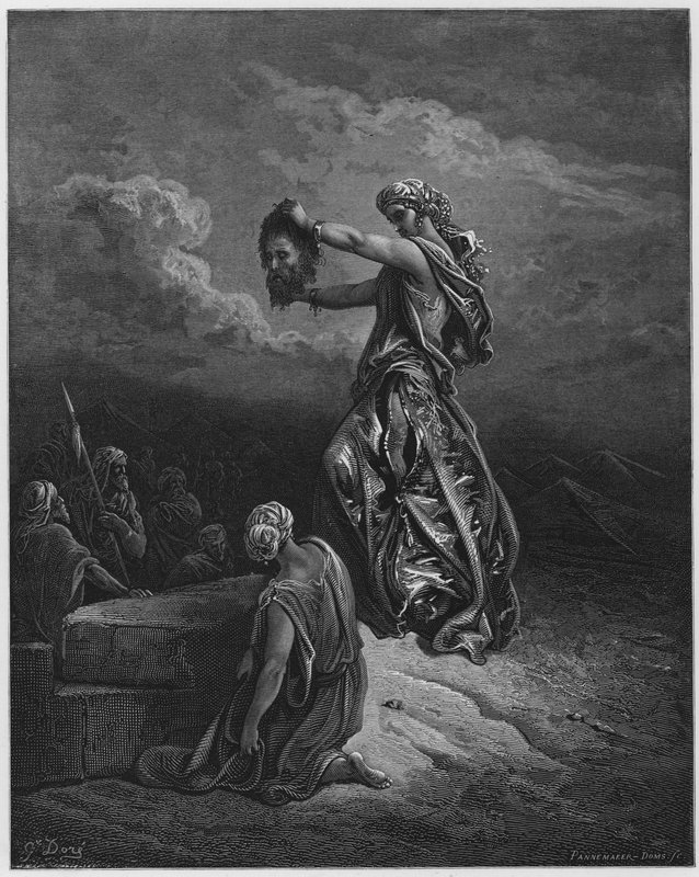Gustave Dore Bibelen: Judith viser hovedet af Holofernes af Gustave Dore