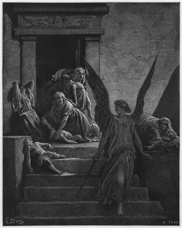 Gustave Dore Bibelen: Den førstefødte dræbt af Gustave Dore