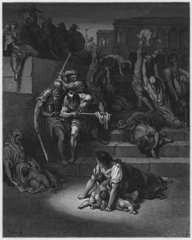 Gustave Dore Bibelen: Massakren på de uskyldige af Gustave Dore