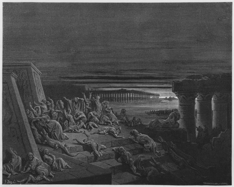 Gustave Dore Bibelen: Mørkets plage af Gustave Dore