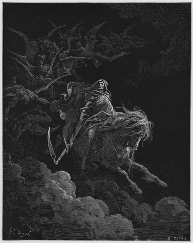 Gustave Dore Bibelen: Synet om døden af Gustave Dore