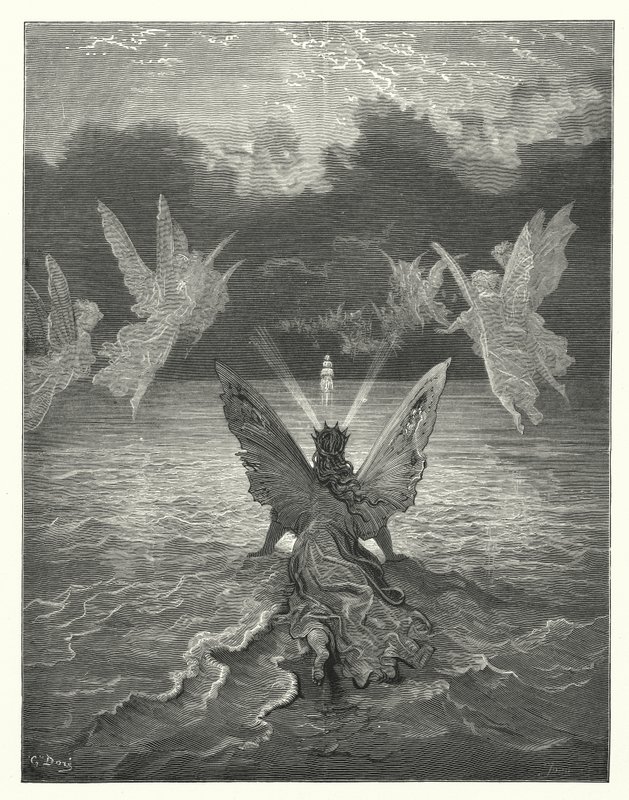Gustave Dore-illustration til Coleridges Rime of the Ancient Mariner (kobberstik) af Gustave Dore