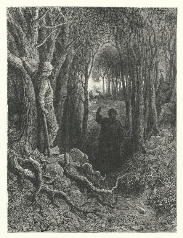 Gustave Dore-illustration til Coleridges Rime of the Ancient Mariner (kobberstik) af Gustave Dore