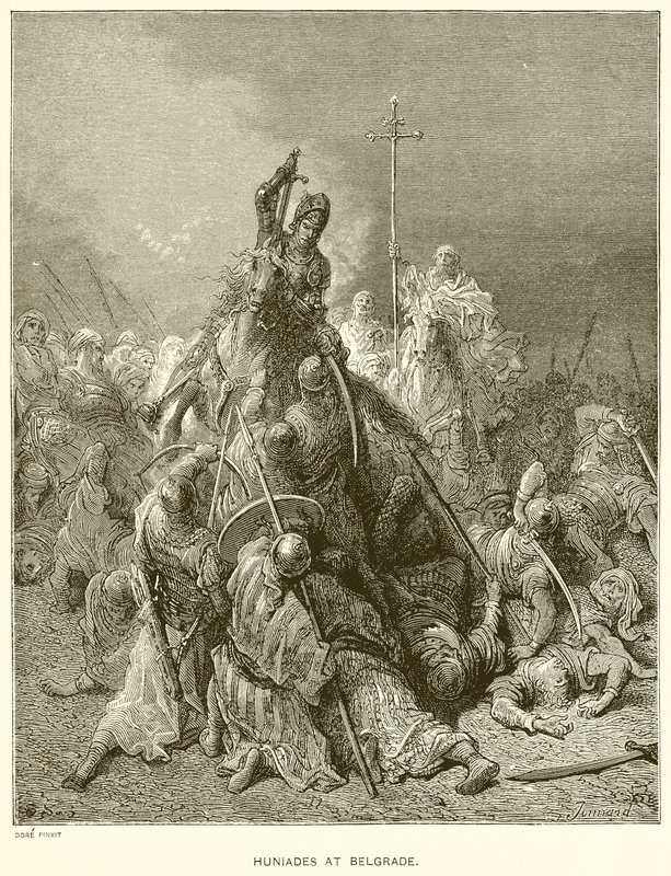 Huniades i Beograd af Gustave Dore
