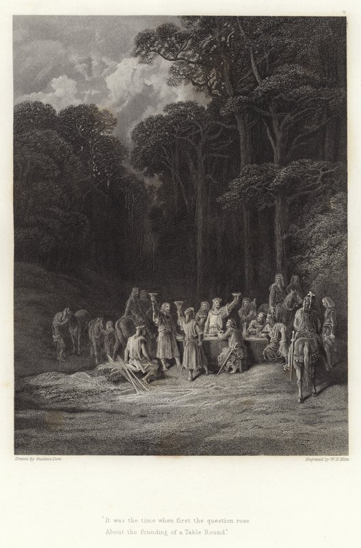 Illustration til Vivien af Alfred Tennyson af Gustave Dore