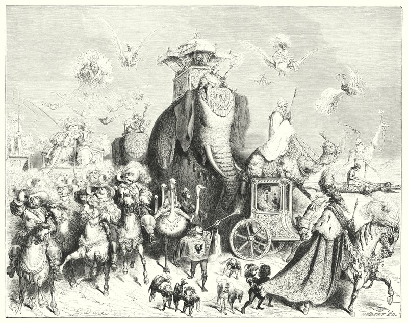Æselskind; Æselskind (gravering) af Gustave Dore