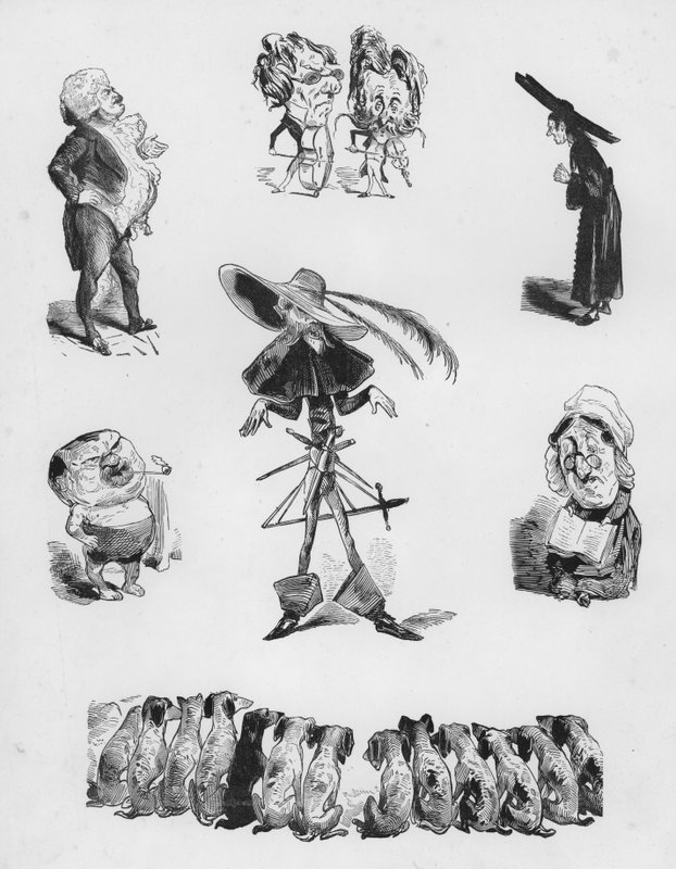 Skitser Humoristisk og Grotesk af Gustave Dore (gravering) af Gustave Dore
