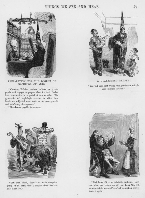 Skitser Humoristisk og Grotesk af Gustave Dore (gravering) af Gustave Dore