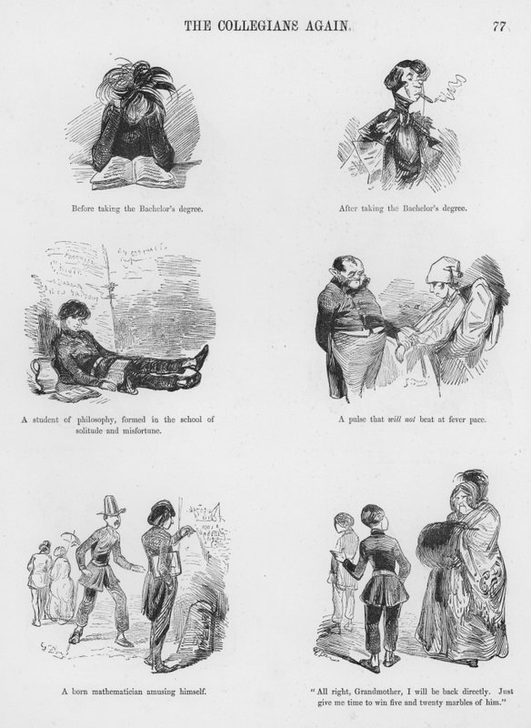 Skitser Humoristisk og Grotesk af Gustave Dore (gravering) af Gustave Dore