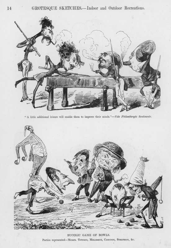 Skitser Humoristisk og Grotesk af Gustave Dore (gravering) af Gustave Dore