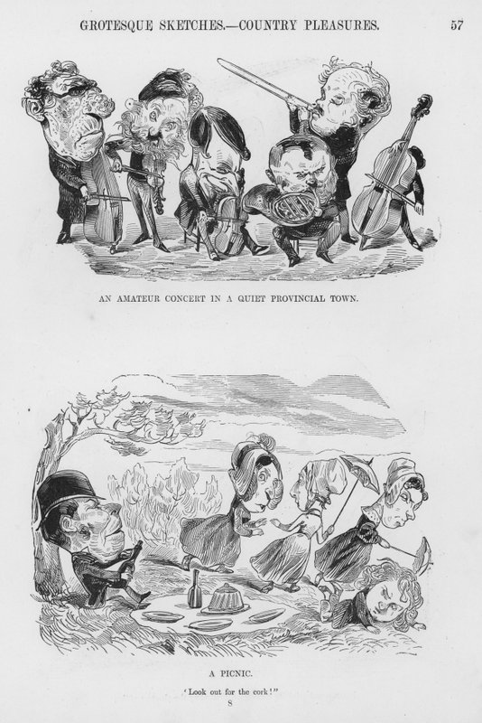 Skitser Humoristisk og Grotesk af Gustave Dore (gravering) af Gustave Dore