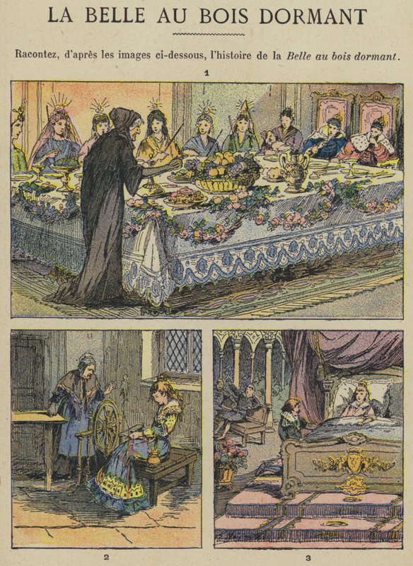 Tornerose (farve litho) af Gustave Fraipont