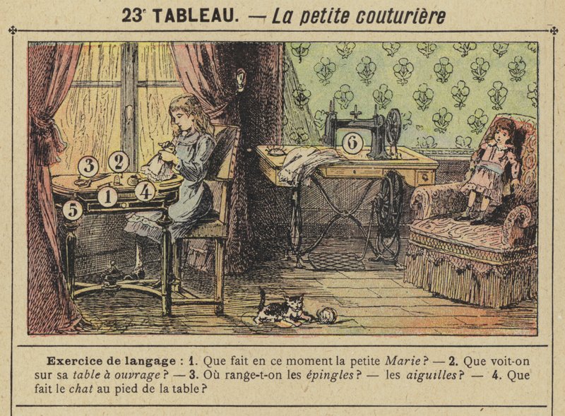 The Little Couturiere (Color Litho) af Gustave Fraipont