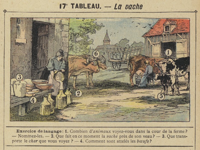 La vache (farvemedlemmer) af Gustave Fraipont