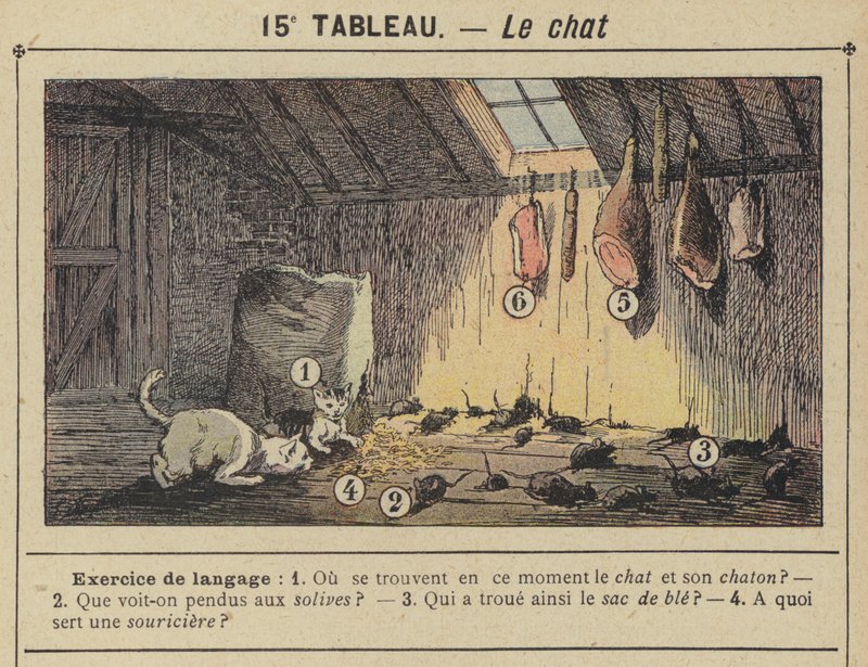 Le chat (farve litho) af Gustave Fraipont