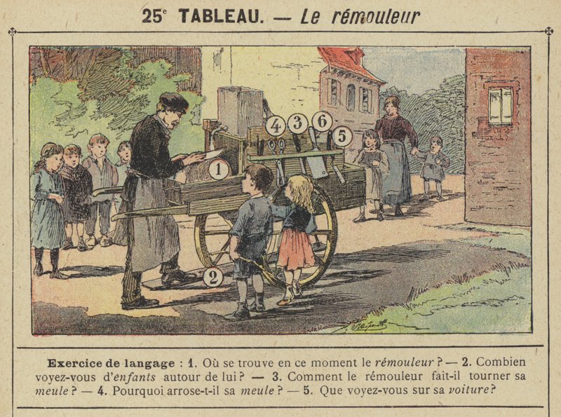 Kværnen (farve litho) af Gustave Fraipont
