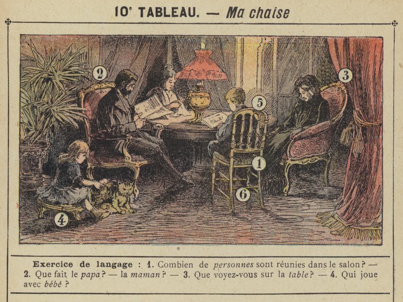 Ma chaise (colour litho) af Gustave Fraipont