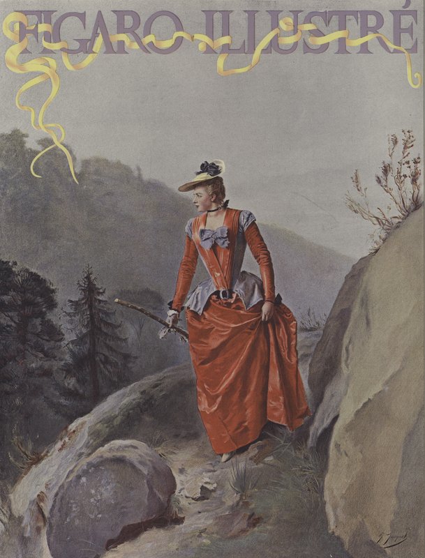 Forside af Le Figaro Illustre, august 1891 af Gustave Jacquet