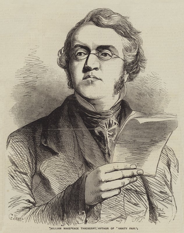 William Makepeace Thackeray, forfatter til Vanity Fair af Gustave Janet