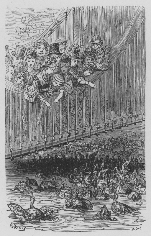 Hyde-Park, La Serpentine af Gustave after Dore
