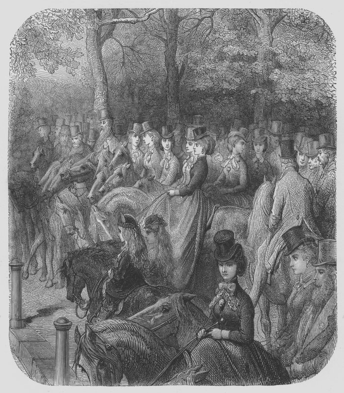 Hyde-Park, Amazonerne af Gustave after Dore