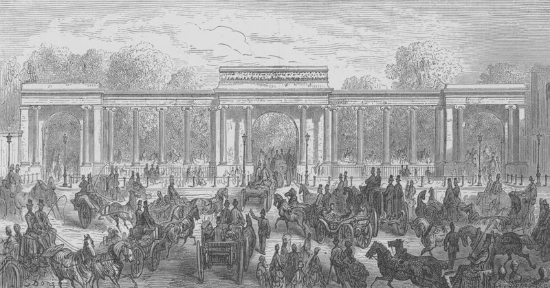 Hyde Park, Entree Par Piccadilly af Gustave after Dore