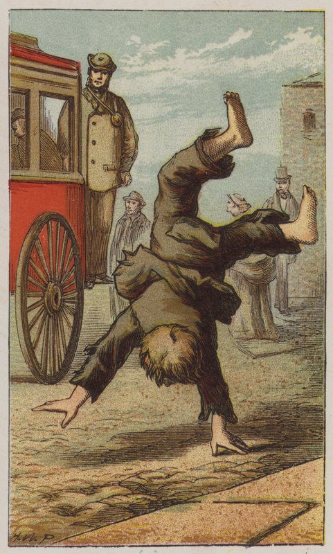 Street Boy (farve litho) af H.W. (after) Petherick