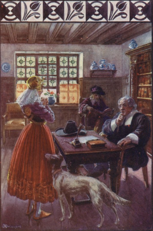 "Gud, der ved, at jeg har ret, vil give beviser" (farve litho) af H. Delaspre