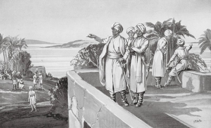 Humphrey Cooke tager Bombay i besiddelse af H. M. (after) Burton