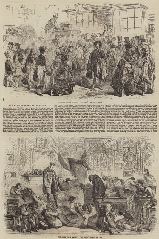 The Martyrs of the Naval Review af Hablot Knight Browne