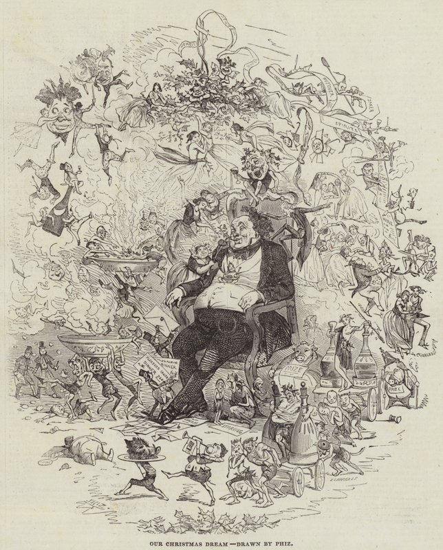 Vores juledrøm (gravering) af after Hablot Knight Browne