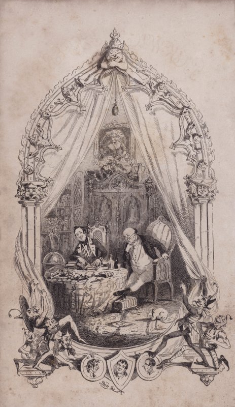 Samuel Pickwick og Alfred Jingle, illustration fra Charles Dickens
