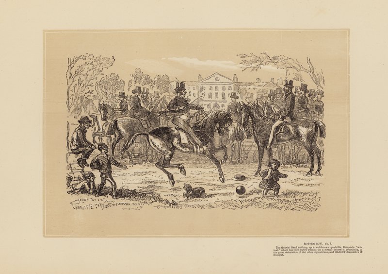 Rotten Row, No 3, Music and Memory (gravering) af Hablot Knight (1815 92) Browne