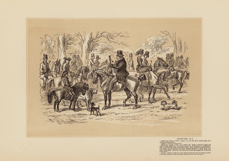 Rotten Row, No 5, What a Shame it is (gravering) af Hablot Knight (1815 92) Browne