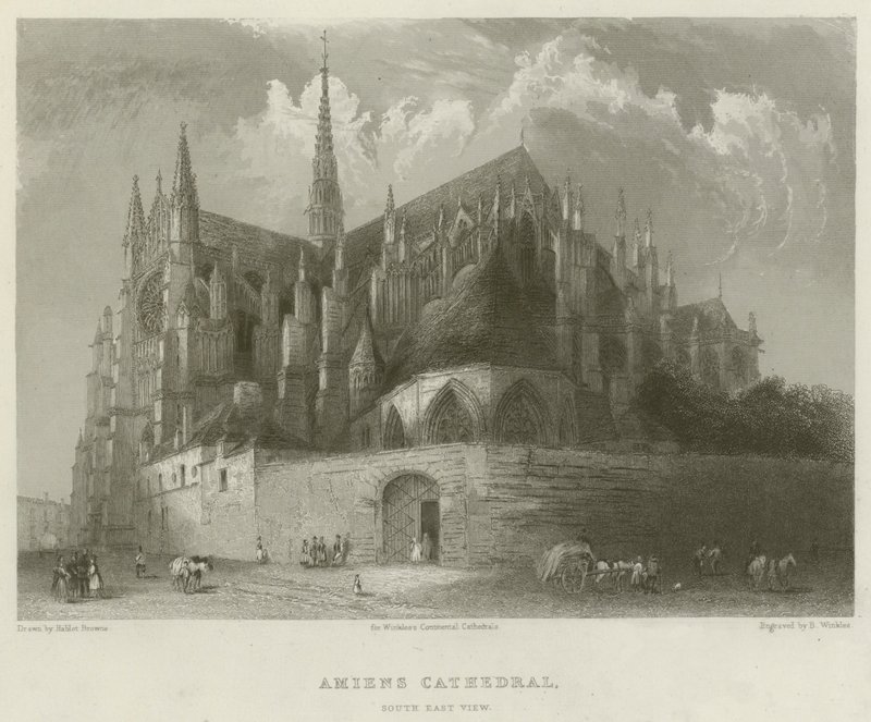 Amiens Cathedral, South East View af Hablot Knight Browne