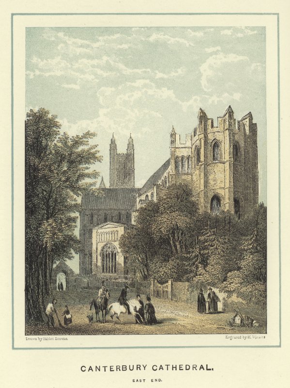 Canterbury Cathedral, østlige ende af Hablot Knight Browne