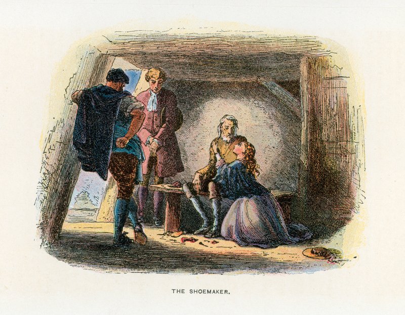 Illustration til A Tale of Two Cities af Hablot Knight Browne