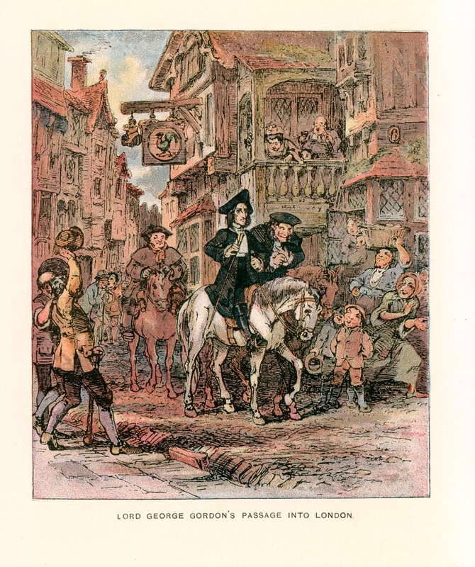 Illustration til Barnaby Rudge. af Hablot Knight Browne