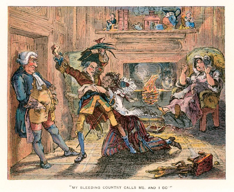 Illustration til Barnaby Rudge. af Hablot Knight Browne
