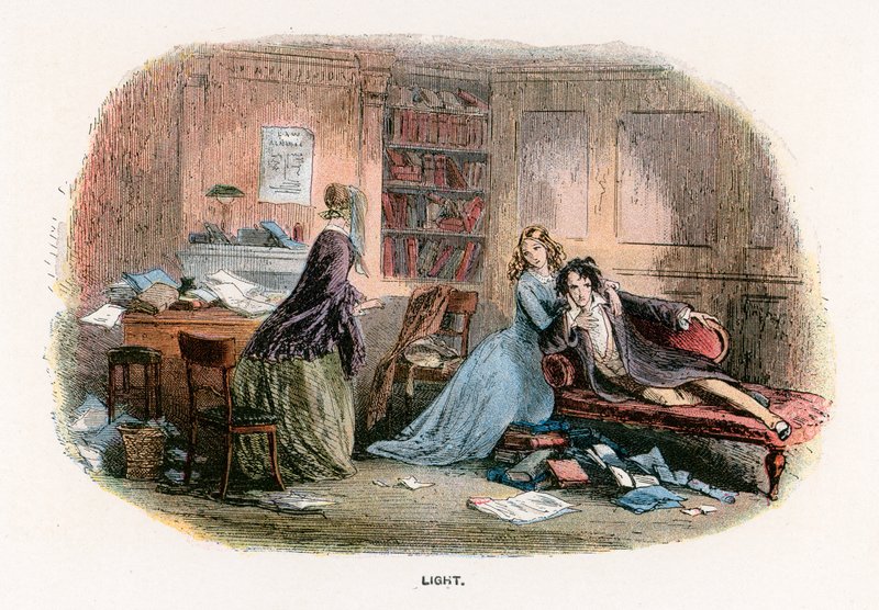 Illustration til Bleak House af Hablot Knight Browne
