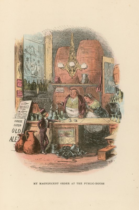 Illustration til David Copperfield af Hablot Knight Browne