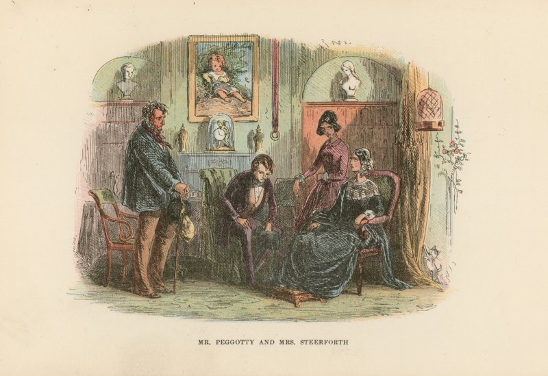 Illustration til David Copperfield af Hablot Knight Browne